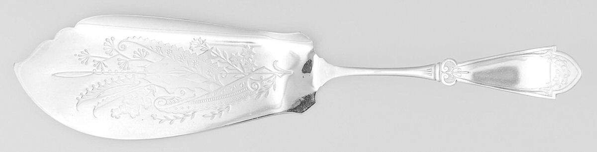 Princess (Silverplate, 1879, No Monograms) Large Solid Fish Serving Knife by International Silver-1