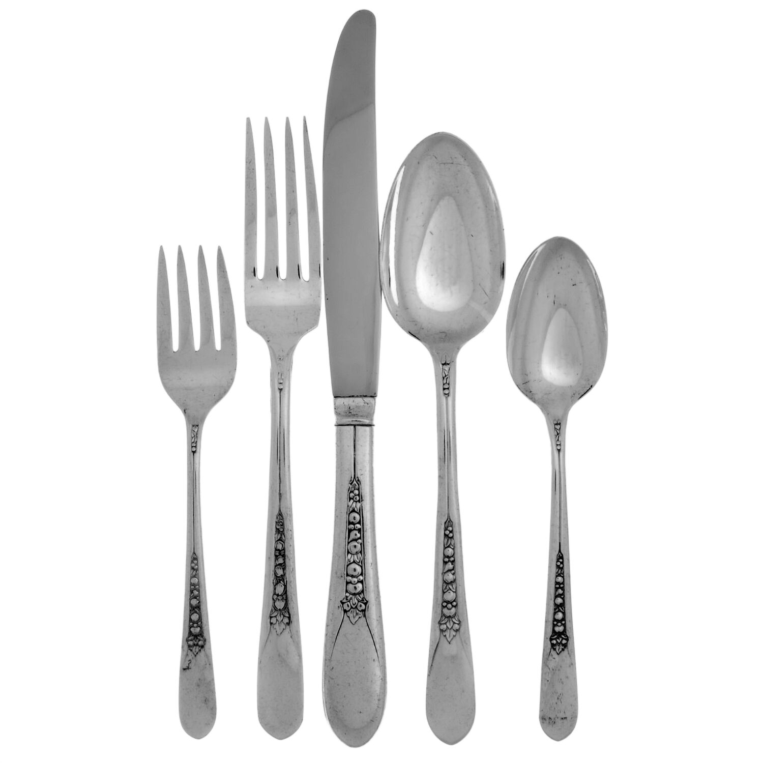 Priscilla-Lady Ann (Silverplate) 40 Piece Estate Set by International Silver-1