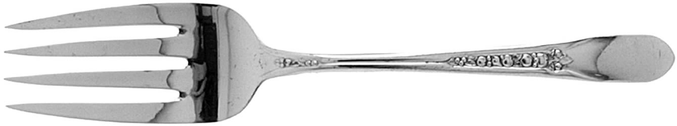 Priscilla-Lady Ann (Silverplate) Small Solid Cold Meat Serving Fork by International Silver-1
