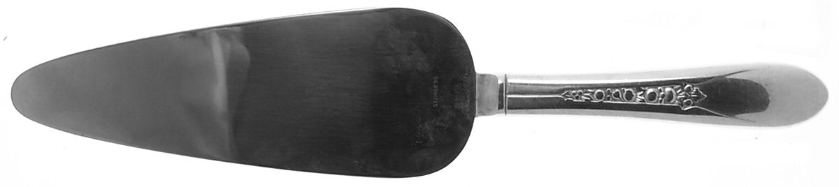Priscilla-Lady Ann (Silverplate) Pie Server with Stainless Blade by International Silver-1