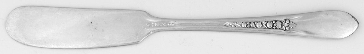 Priscilla-Lady Ann (Silverplate) Flat Handle Butter Spreader by International Silver-1