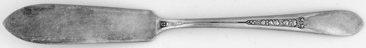Priscilla-Lady Ann (Silverplate) Flat Handle Master Butter Knife by International Silver-1