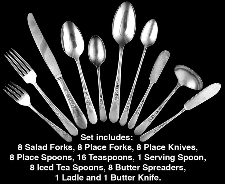 Priscilla-Lady Ann (Silverplate) 67 Piece Set by International Silver-1
