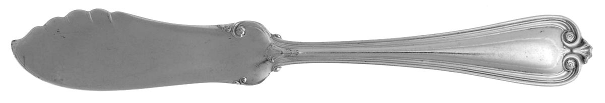 Priscilla (Silverplate, 1900) Flat Handle Butter Spreader by International Silver-1