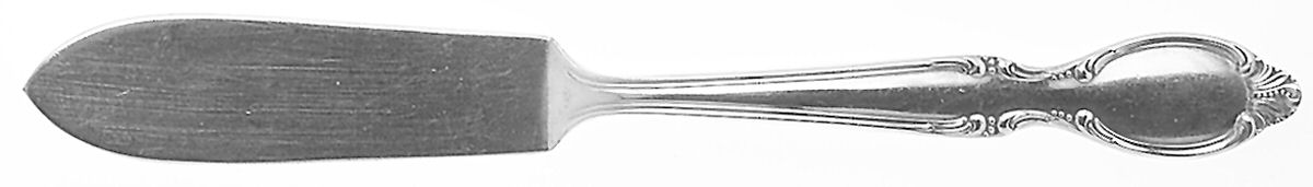 Precious Mirror (Silverplate, 1954) Flat Handle Master Butter Knife by International Silver-1