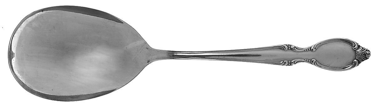 Precious Mirror (Silverplate, 1954) Solid Smooth Casserole Spoon by International Silver-1