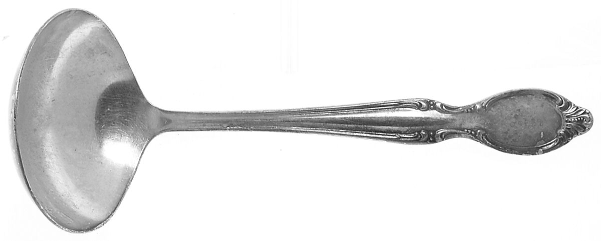 Precious Mirror (Silverplate, 1954) Solid Gravy Ladle by International Silver-1