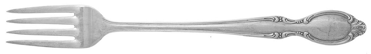 Precious Mirror (Silverplate, 1954) Grille Fork (Viande) by International Silver-1