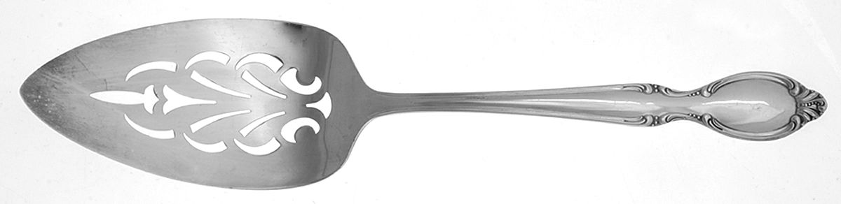 Precious Mirror (Silverplate, 1954) Server-Pie/Solid-Pierced by International Silver-1