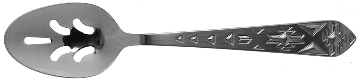 Pueblo (Stainless) Pierced Tablespoon (Serving Spoon) by International Silver-1