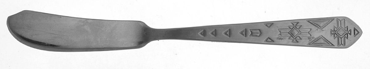 Pueblo (Stainless) Flat Handle Master Butter Knife by International Silver-1