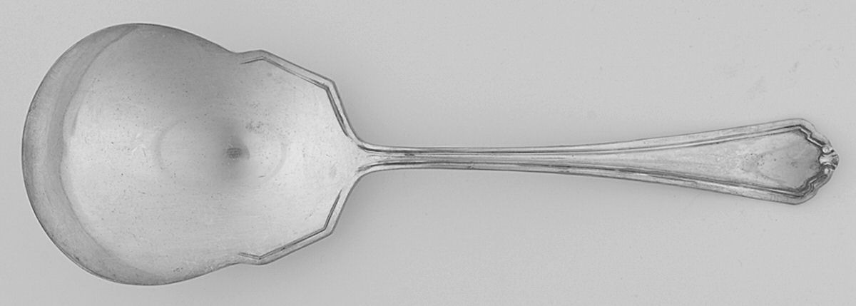 Puritan (Silverplate, 1912) Solid Smooth Casserole Spoon by International Silver-1