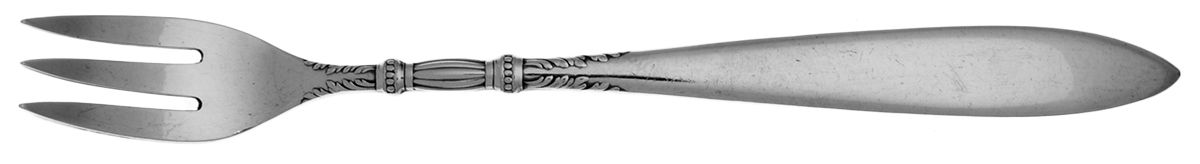 Queen Ann-St. Moritz (Silverplate, 1910) Cocktail/Seafood Fork by International Silver-1