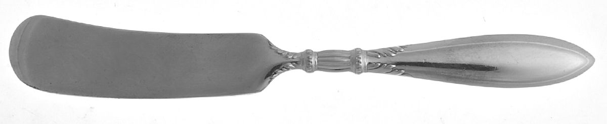 Queen Ann-St. Moritz (Silverplate, 1910) Flat Handle Butter Spreader by International Silver-1