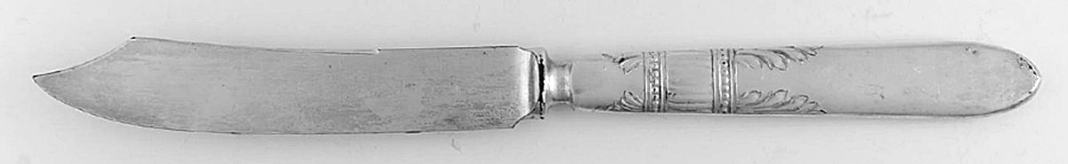Queen Ann-St. Moritz (Silverplate, 1910) Individual Solid Fruit Knife by International Silver-1