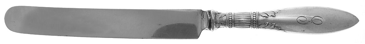 Queen Ann-St. Moritz (Silverplate, 1910) Blunt Hollow Knife by International Silver-1