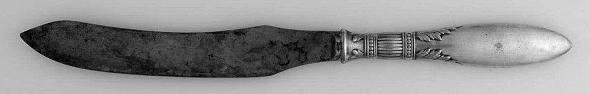 Queen Ann-St. Moritz (Silverplate, 1910) Small Steak Carving Knife with Stainless Blade by International Silver-1