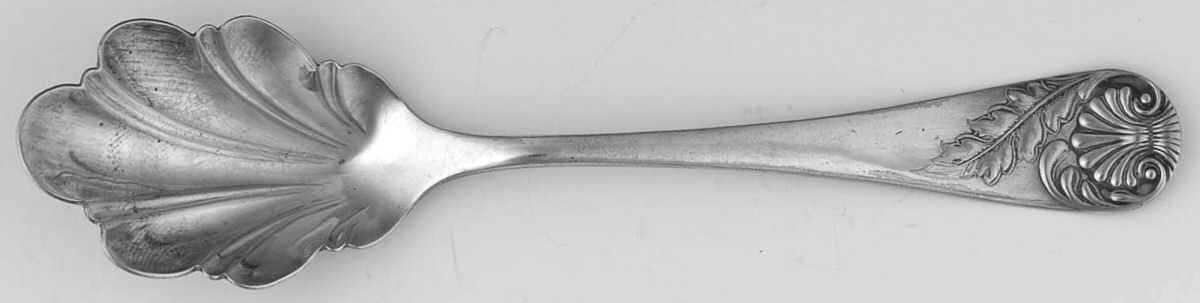 Queen (Silverplate, 1891) Sugar Shell Spoon by International Silver-1