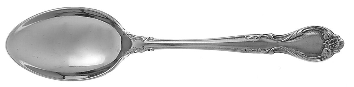 Queen's Fancy (Stainless, Satin, Black Accent) Place/Oval Soup Spoon by International Silver-1