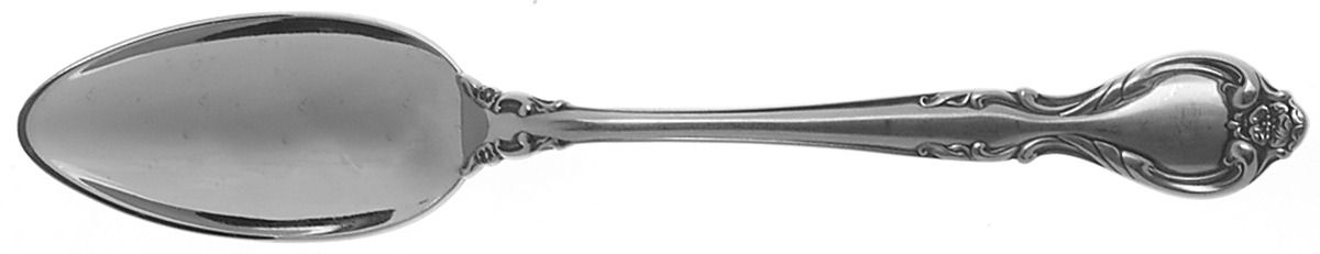 Queen's Fancy (Stainless, Satin, Black Accent) Fruit/Orange Spoon by International Silver-1