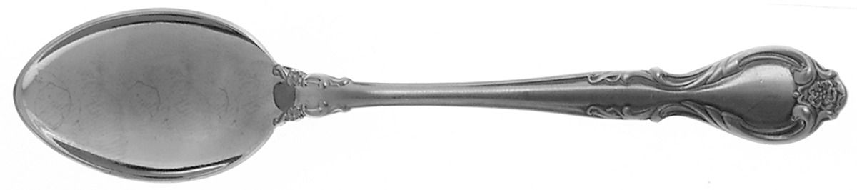 Queen's Fancy (Stainless, Satin, Black Accent) Demitasse Spoon by International Silver-1