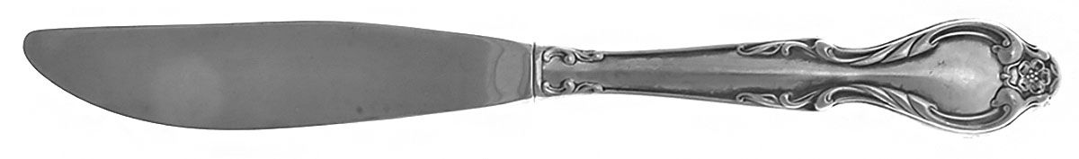 Queen's Fancy (Stainless, Satin, Black Accent) Hollow Handle Master Butter Knife by International Silver-1