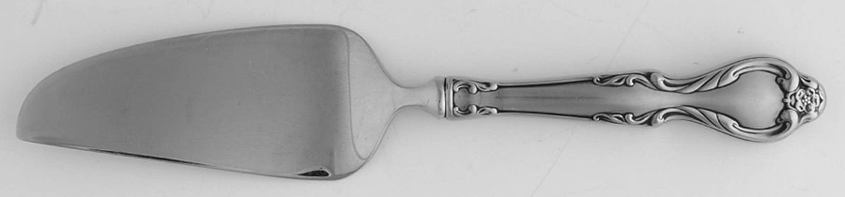 Queen's Fancy (Stainless, Satin, Black Accent) Cheese Knife with Stainless Blade by International Silver-1