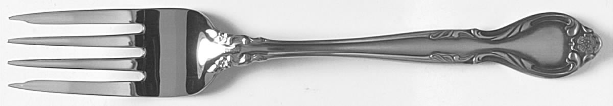 Queen's Fancy (Stainless, Satin, Black Accent) Individual Salad Fork by International Silver-1