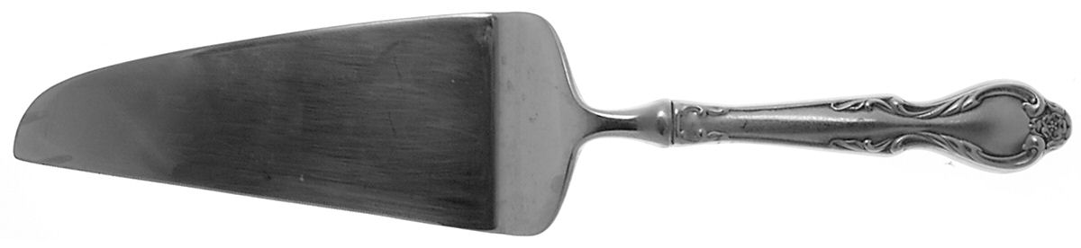 Queen's Fancy (Stainless, Satin, Black Accent) Large Pie & Cake Server w/Stainless Blade by International Silver-1