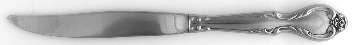 Queen's Fancy (Stainless, Satin, Black Accent) Individual Steak Knife Hollow Handle by International Silver-1