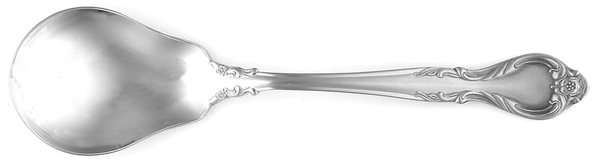 Queen's Fancy (Stainless, Satin, Black Accent) Sugar Spoon by International Silver-1
