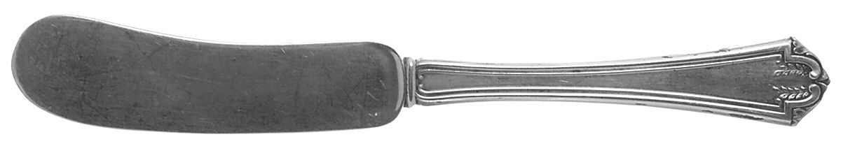 Quincy (Sterling, 1917) Flat Handle Butter Spreader by International Silver-1