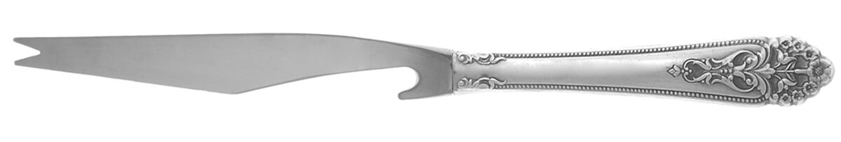 Queen's Lace (Sterling, 1949) Bar Knife Serving with Stainless Blade HC by International Silver-1