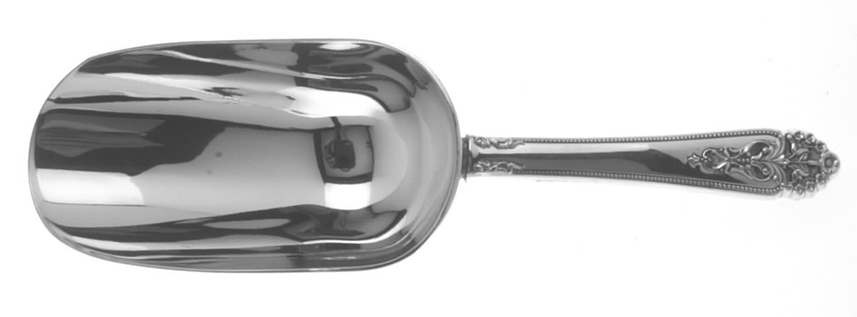 Queen's Lace (Sterling, 1949) Ice Scoop with Silverplate Bowl by International Silver-1