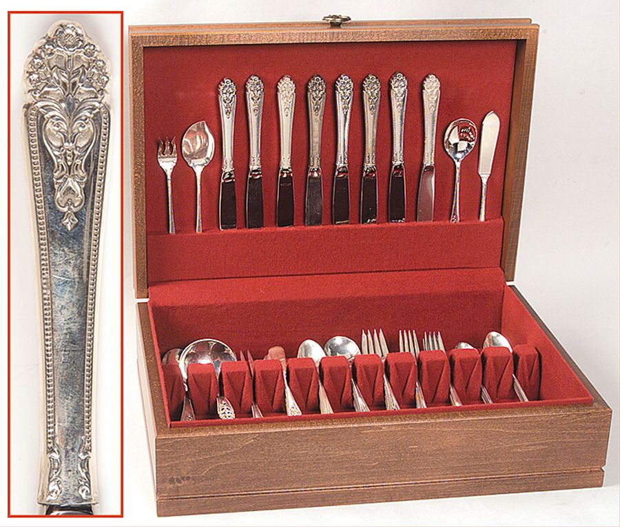 Queen's Lace (Sterling, 1949) 66 Piece Set by International Silver-1