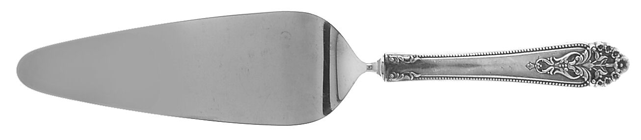 Queen's Lace (Sterling, 1949) Pie Server with Stainless Blade by International Silver-1
