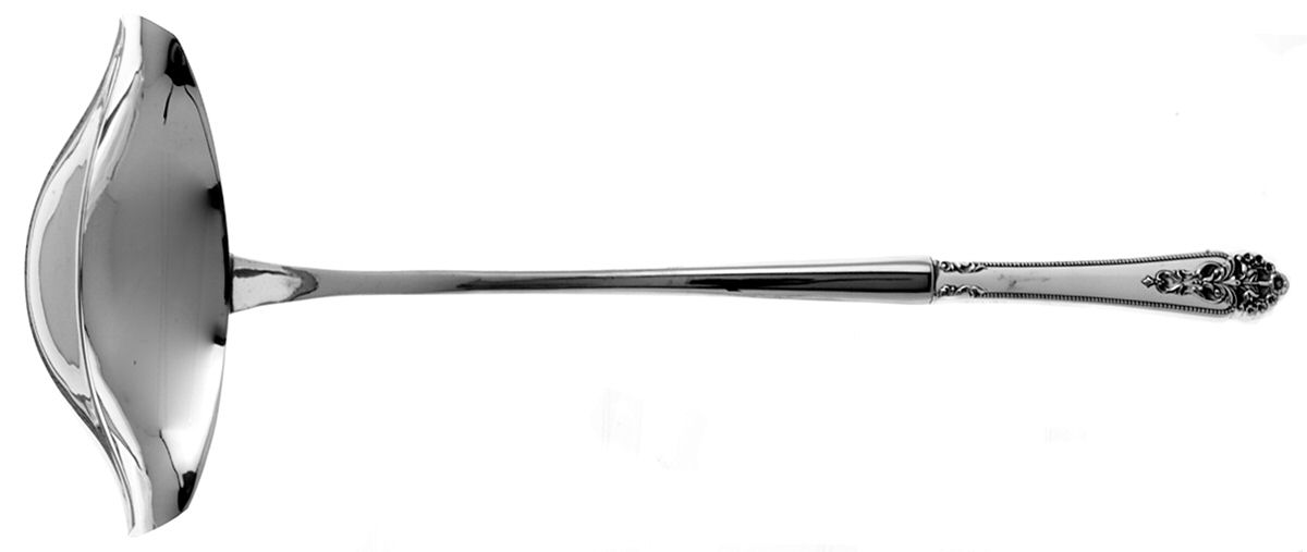 Queen's Lace (Sterling, 1949) Punch Ladle with Stainless Bowl by International Silver-1