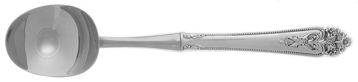 Queen's Lace (Sterling, 1949) Ice Cream Scoop with Silverplate Bowl by International Silver-1