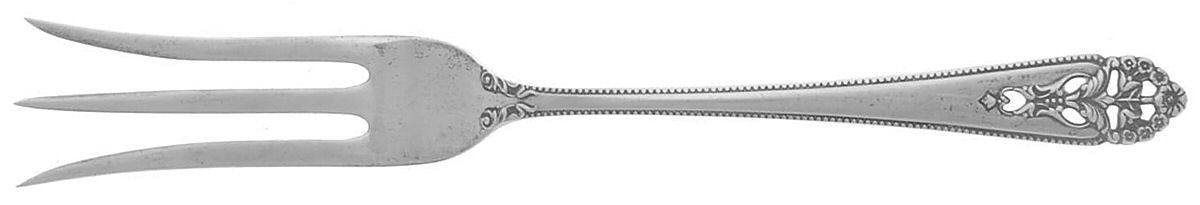 Queen's Lace (Sterling, 1949) Lemon Fork by International Silver-1