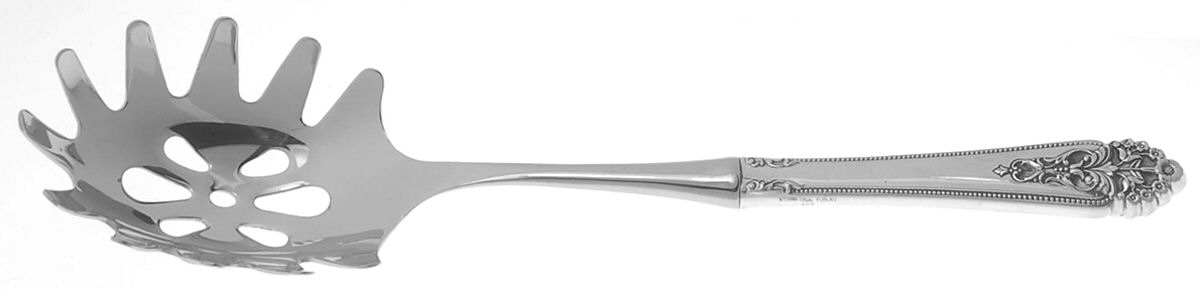 Queen's Lace (Sterling, 1949) Pasta Server with Stainless Bowl by International Silver-1
