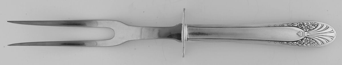 Radiance (Silverplate 1939) Large Stainless-Prong Roast Carving Fork by International Silver-1