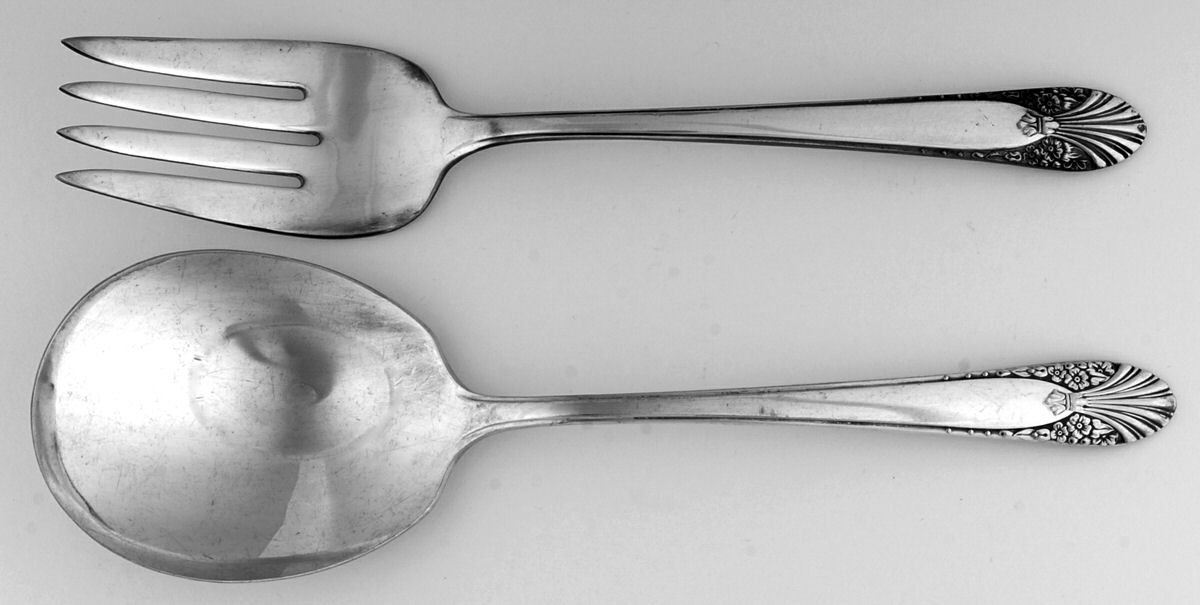 Radiance (Silverplate 1939) (2 Pc) Solid Salad Set by International Silver-1