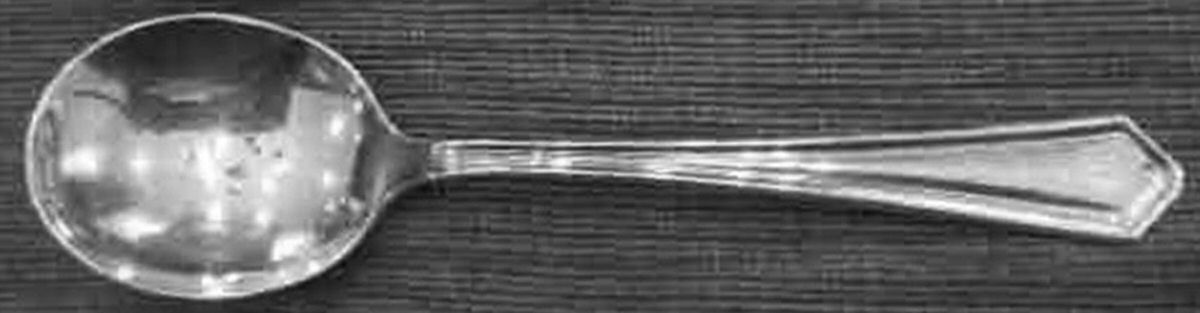 Randolph (Silverplate, 1905) Round Bowl Soup Spoon (Cream Soup) by International Silver-1