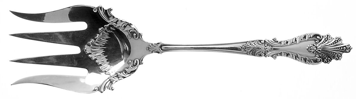 Raphael (Silverplate, 1896) Solid Salad Serving Fork by International Silver-1
