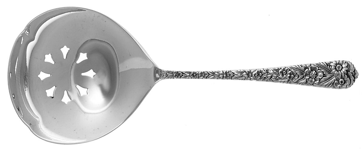 Radiant Rose (Sterling, 1938) Solid Bon Bon Spoon with Pierced Bowl by International Silver-1
