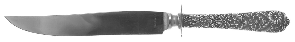 Radiant Rose (Sterling, 1938) Small Carving Knife W/Sterling Guard by International Silver-1