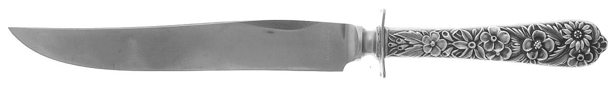 Radiant Rose (Sterling, 1938) Small Steak Carving Knife with Stainless Blade by International Silver-1