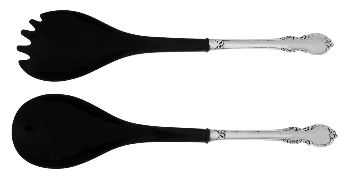 Reflection (Silverplate 1959) Plastic Bowl 2-Piece Salad Set by International Silver-1