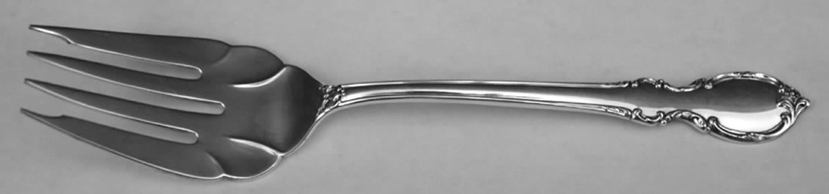 Reflection (Silverplate 1959) Medium Solid Cold Meat Serving Fork by International Silver-1