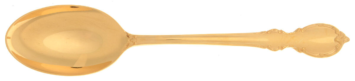 Reflection (Gold Electroplate, 1959) Tablespoon (Serving Spoon) by International Silver-1